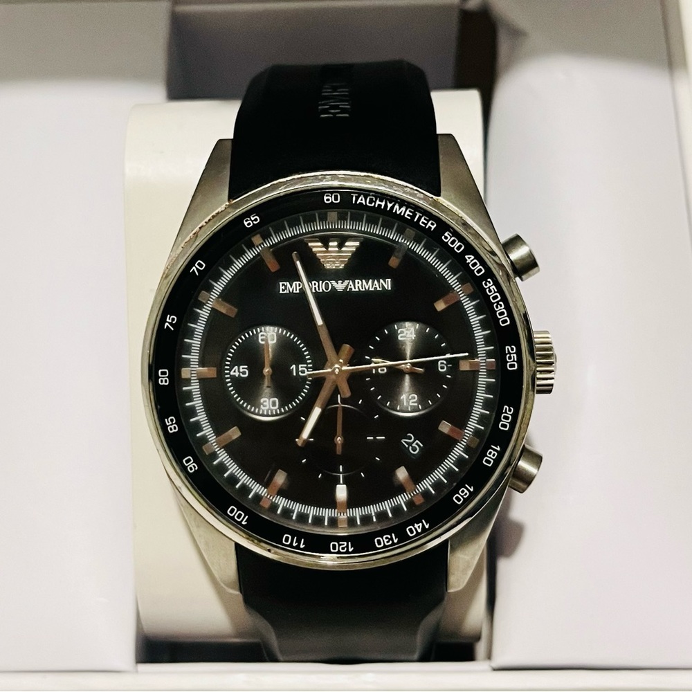 Emporio Armani Men's Watch Black Stainless Steel